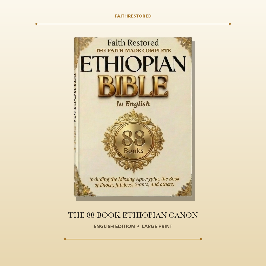 FaithRestored Complete Ethiopian Bible cover, 88-book English edition